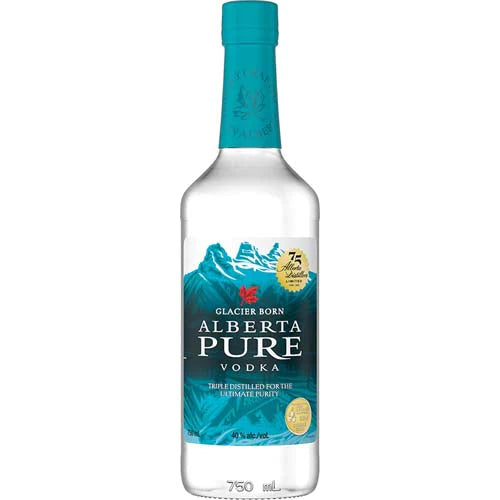 Alberta Pure Vdk 40%ABV 750ml