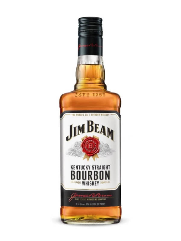 Jim Beam White Bourbon 40%ABV 1.14L