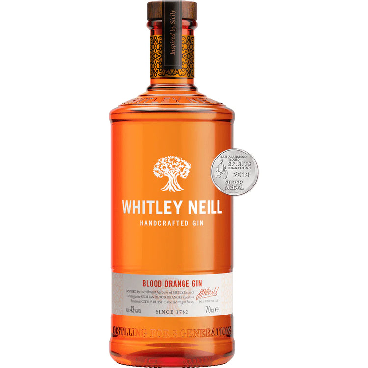 WHITLEY NEILL BLOOD ORANGE GIN 43%ABV 750ml