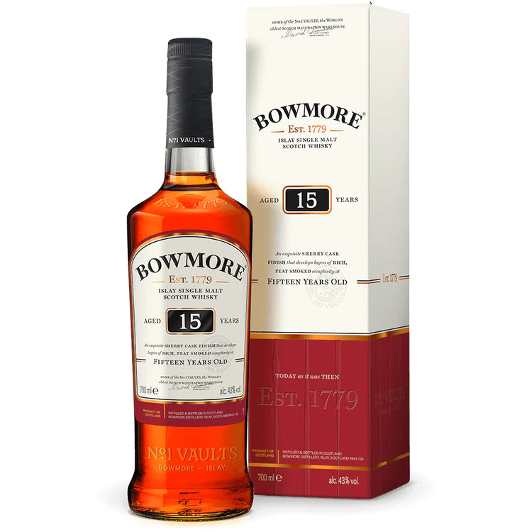 Bowmore 15 Year Old 43%ABV 750ml