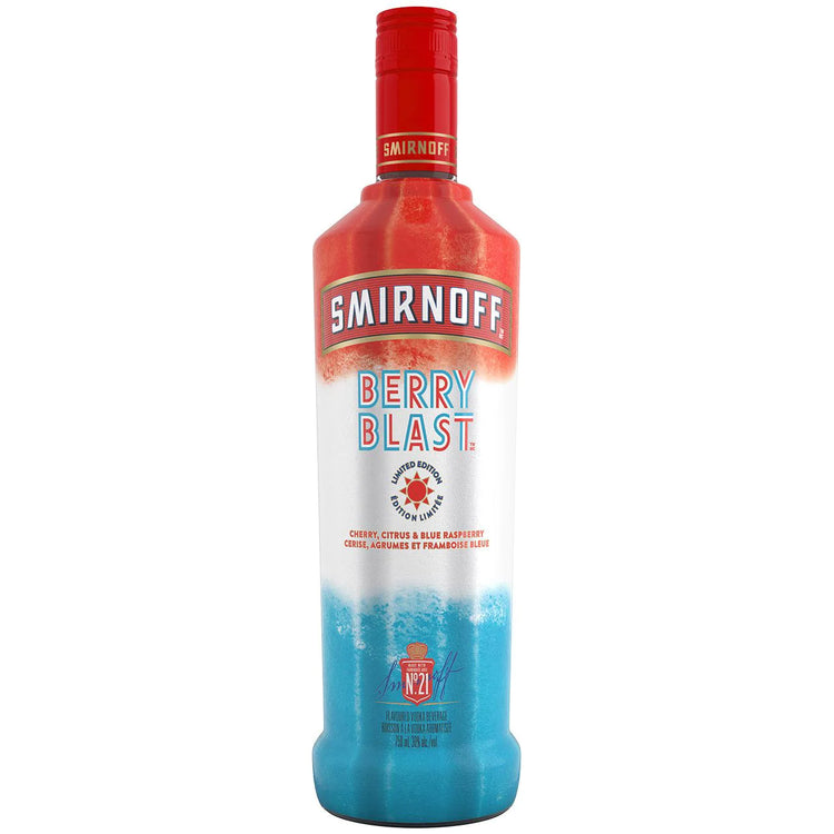 Berry Blast Vodka - Smirnoff  40%ABV 750ml