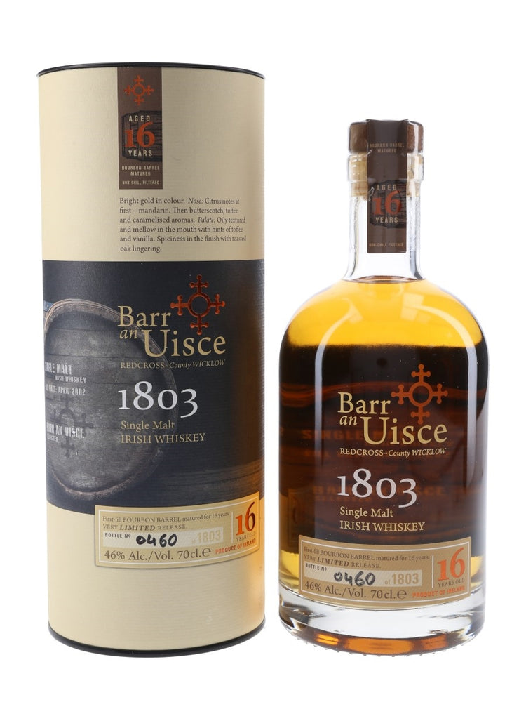 BARR AN UISCE 16 YR OLD LIMITED  46%ABV 700ml