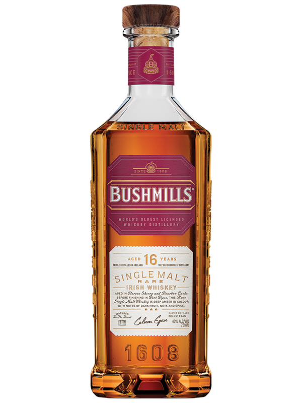 BUSHMILLS SINGLE MALT WHISKEY 40% ABV 750ml