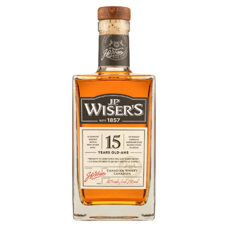 J.P WISER 15 YEAR OLD 750ML