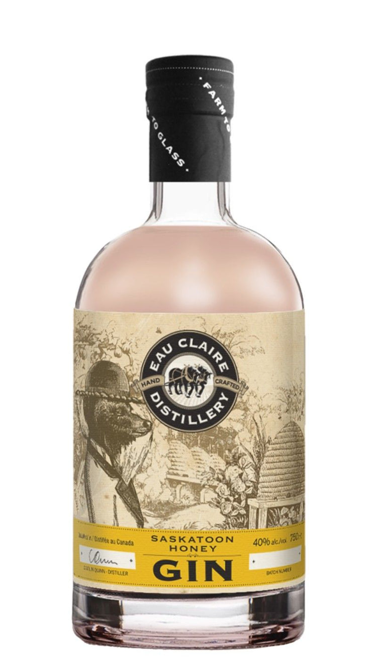 EAU CLAIRE SASKATOON HONEY GIN  40%ABV 750ml