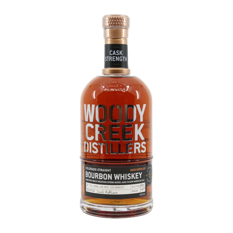 Woody Creek Cask Strength Bourbon 59.5%ABV 750ml