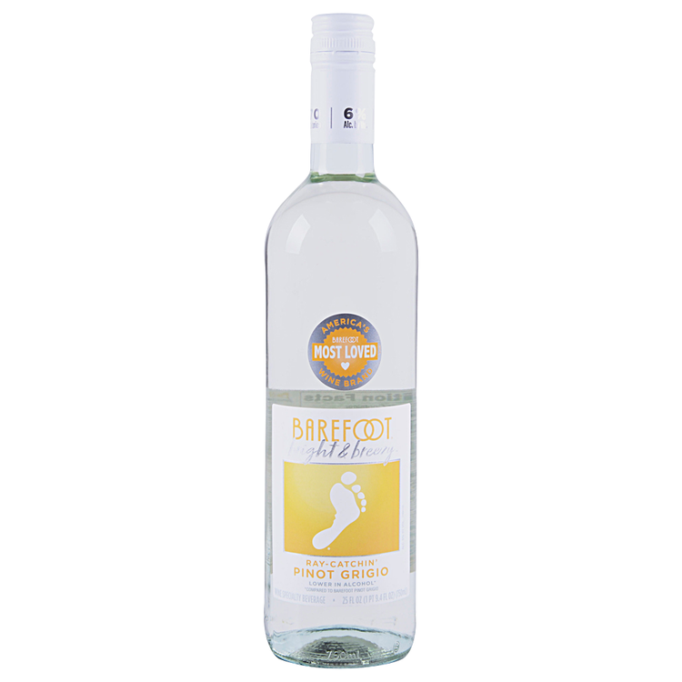 Barefoot  Bright & Breezy Pinot Grigio    6.00%ABV 750ml