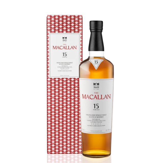 THE MACALLAN 15 DOUBLE CASK           43%ABV   750ml