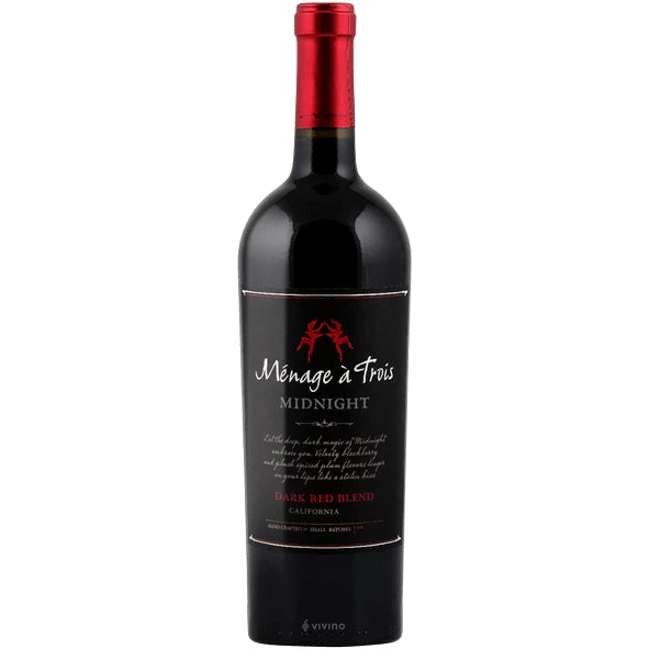 Ménage à Trois  Midnight Dark Red Blend 2019  13.70%ABV 750ml