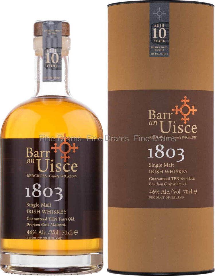 BARR AN UISCE 10 YR OLD SINGLE MALT  46%ABV 700ml