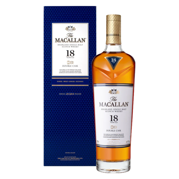 MACALLAN 18 DOUBLE CASK     43%ABV 750ml