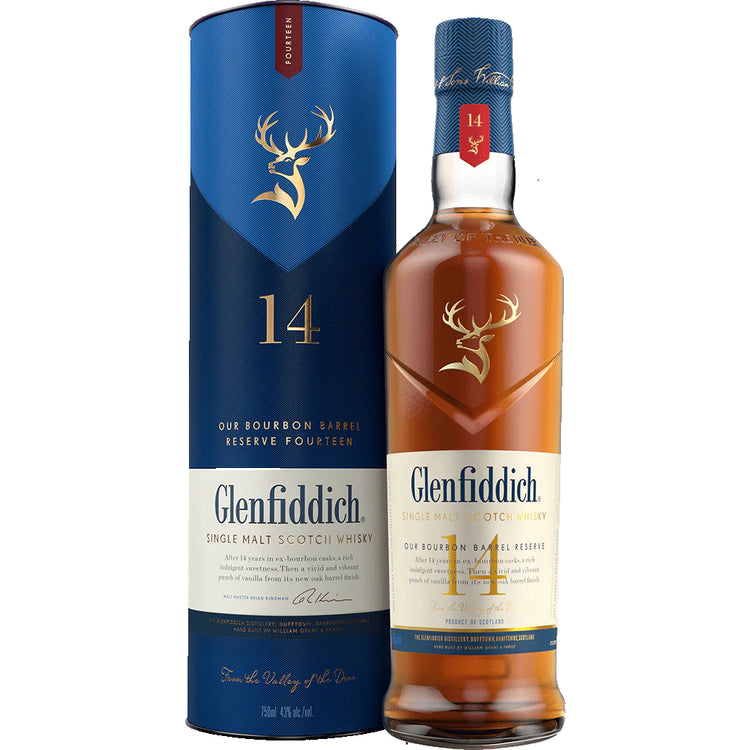 Glenfiddich 14 Year Old Bourbon Barrel 43%ABV 1.75L