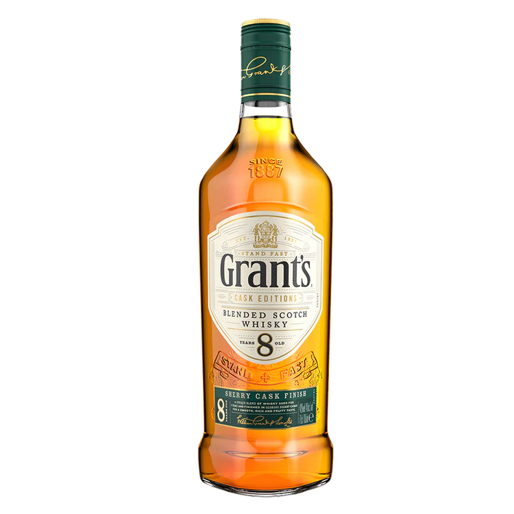 GRANT'S SHERRY CASK 8 YEAR OLD     40%ABV 750ml