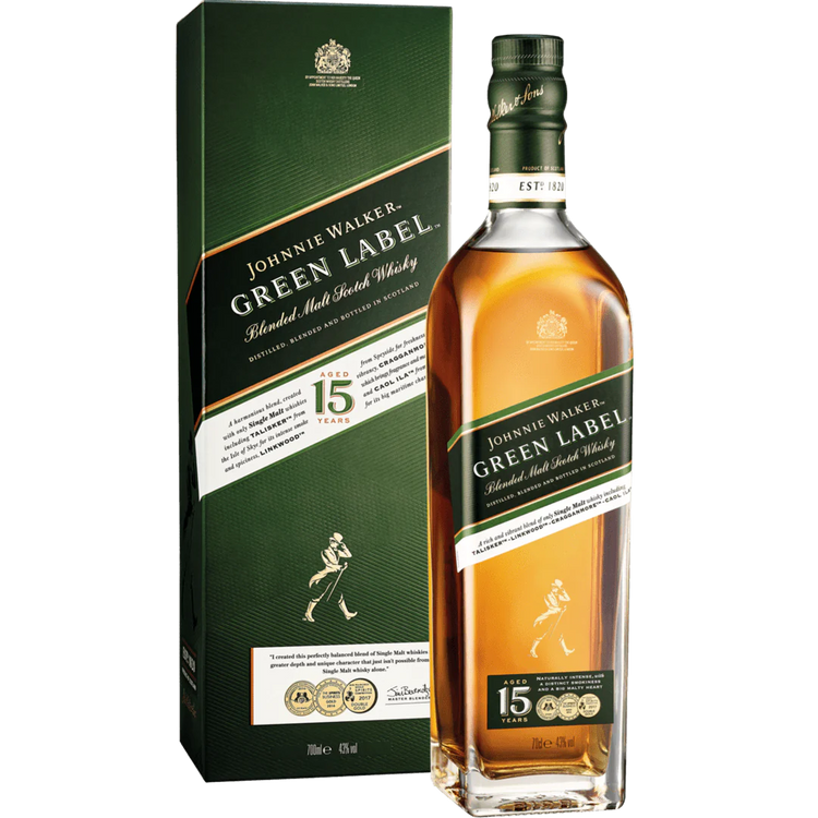 Johnnie Walker Green Label 15 Year Old 43%ABV 750ml