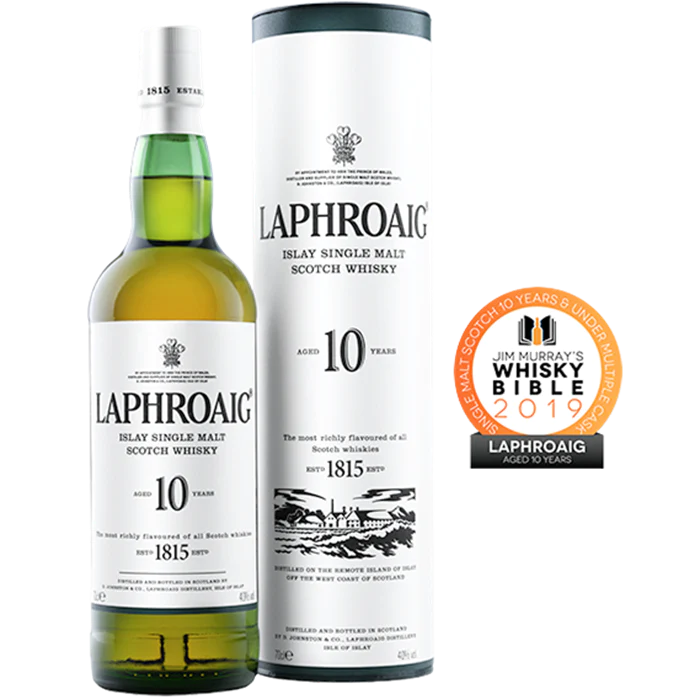 Laphroaig 10 Year Old  43%ABV 750ml