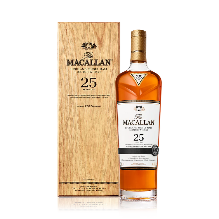 THE MACALLAN 25 YEAR OLD        43%ABV   750ml